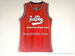 #72 Biggie Smalls Jersey Notorious B.I.G. Zszywane koszulki kamizelki Bad Boy Basketball S-XXL
