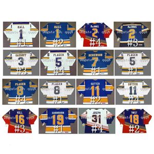 Vintage CCM Hockey Jerseys GLENN HALL AL MacINNIS BOB GASSOFF BOB PLAGER GARRY UNGER RED BERENSON BRETT HULL BRENDAN SHANAHAN BERNIE