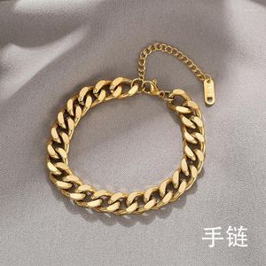 Catena di collegamento a un pezzo fluido braccialetto guba lucido per uomo hip hop in acciaio inossidabile con gioielli di danza da strada d'oro Gift Kent22