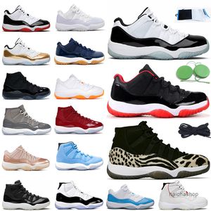 11 White Concord Bred Low 11s Retro Men Kvinnor Basketskor St￤ngande m￶ssa och kl￤nning Ceremoni utomhus Mens Trainer Good Sneakers Jorda Jordens