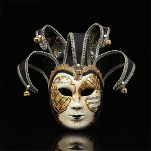 Fashion Full Face Mini Venetian Mask Masquerade Mardi Gras Halloween/Wedding Wall Dekoracyjna kolekcja sztuki 220812