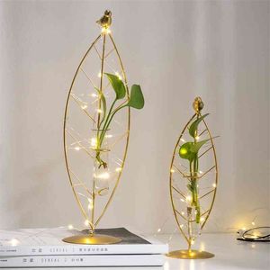 nordic Home Decoration Accessories flower vase decoration home Terrarium Glass Vases test tubes for flowers Flowers Living Room 210409