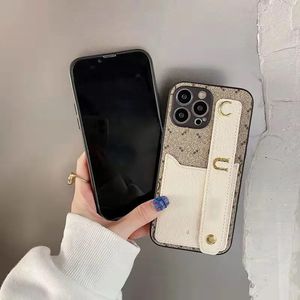 Tasarımcılar iPhone kılıfı hafif lüks moda kartı bilek kayışı iphone13 kılıfı destekleyebilir düğmeler 11 / 12p her şey dahil