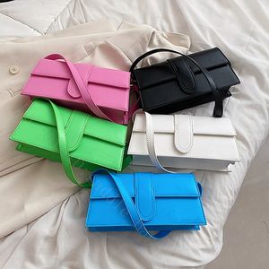 Taschen im neuen Stil, quadratisch, Messenger-Kupplung, Haspe, berühmte Designer-Handtaschen, Damenmode, einfarbig, Brief-Schulter-Geldbörsen, Einkaufstaschen, tolle lässige Damen-Geldbörse