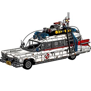 In Stock MOC 60103 Ecto Ghost bustersd Car block Compatible 10274 Model Building Block Bricks Kids Assemble Toys Boy Birthday Gifts 50016