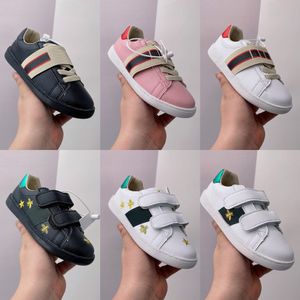 Designer skor för barn pojkar flickor sneaker rand bin stjärna baby småbarn spädbarn casual sneakers