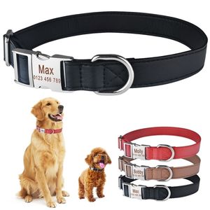 Personalisierter Hund mit individueller Gravur, Welpen-ID, Namensschild, Schnalle, graues Halsband SL 220622