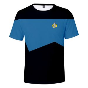 Film TV-serie T-shirt Star Trek 3D-tryck Streetwear Män Kvinnor Trendigt Mode ONeck T-shirt Man Pojke Hip Hop Tee Tops Kläder 220704