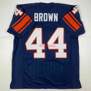 JIM BROWN Syracuse Blue College Stitched Football Jersey JIM BROWN PERSONALIZADO BARATO ADICIONE QUALQUER NOME NÚMERO