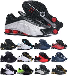 Wholesale shoe nz for sale - Group buy Mens ShOxs Tl R4 Running ShOES Triple White Metallic Silver Racer Blue Enigma Black Neon Chaussures Shoxs DELIVER OZ NZ University Red Sneakers Trainers