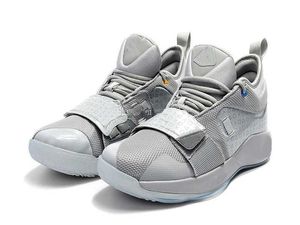 Пг Баскетбольной Обуви оптовых-Бесплатная коробка дней доставлена PG Wolf Grey PlayStation Men Basketball Shoes pg3 White Kids Sports Sneakers Магазин Размер
