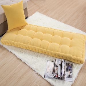 Thick Autumn/winter chair cushions Home office decoration Long solid color tatami Customizable Cushion 201009