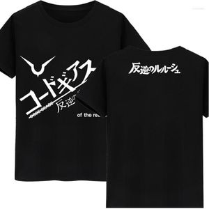 Erkekler Tişörtleri Unisex Anime COS Kod Geass Lelouch Lamperouge T-Shirt Tee Pamuk Gündelik Gömlek Top