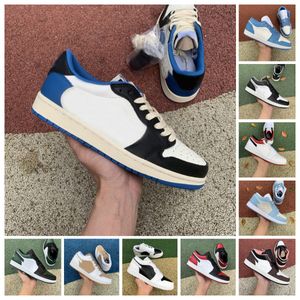 University Blue Black Low s Basketball Shoes Fragment UNC light smoke grey game royal Bred Toe pine green south side shadow men sneakers concord sports trainers