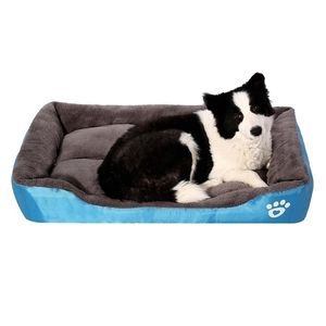 S2XL Large Pet Cat Dog Bed 8Colors Warm Cozy Dog House Soft Fleece Nest Dog Baskets Mat Autumn Winter Waterproof Kennel 201124