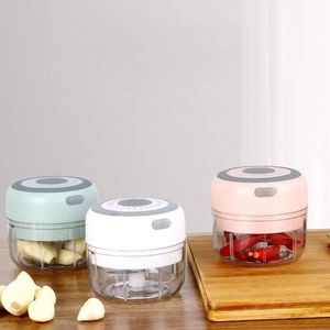 Electric garlic Blender beater wireless garlic masher press portable mini chopper LK001190