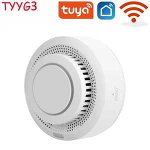 2022 Independent Smoke Detector Sensor Fire Alarm Accessories Home Security System Firefighters Tuya WiFi/433mhz Fire Protection