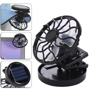 Electric Fans Solar Powered Cooling Fan Clip-On Mini Beach Outdoors Appliances Travel Desktop VentilatorElectric