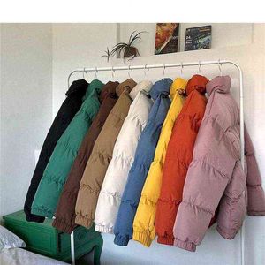 Męskie Parkas Men Harajuku kolorowy bąbelkowy płaszcz zimowy 2022 Męskie streetwear hip hop parka koreańskie czarne ubrania puffer kurtki T220809