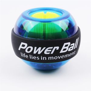 Rainbow LED Muscle Power Ball Wrist Ball Trainer Relax Gyroscope PowerBall Gyro Arm Exerciser Strengthener Fitness Equipments Y200227N