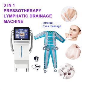 3 in 1 Presotherapie Presoterapia Schlankheitsmaschine Luftdruck Fettabbauanzug Ferninfrarotheizung Körperentgiftungsmaschinen Lymphdrainageausrüstung