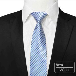 Erkek kravat kravat çizgili erkekler için erkekler çizgiler kravatlar iş boyunbağı siyah kravat aksesuarı yetişkin 8cm sarı kırmızı snw0