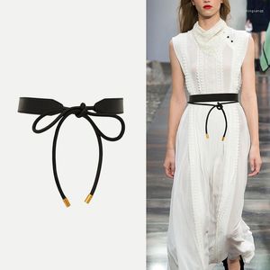 Belts Design Plus Size Long Tassel Bow Waistbands For Women Khaki Brown Waist Seal Dress Coat Wedding Decorate Gift GirlBelts