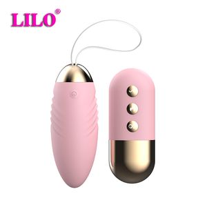 Lilo Seksi Oyuncaklar Kadın Kablosuz Uzaktan Kumanda Titreşimli Yumurtalar Klitoris Stimülatör Vajinal Masaj Topu G-Spot Vibratörler