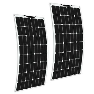 Wholesale 12v solar home battery charger for sale - Group buy Solar Panel Kit V V Flexible Battery Charger portable Caravan Kit for Home Car Roof shed W W Crestech888