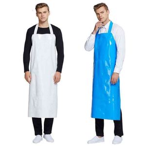 Wear-resistant And Waterproof TPU Apron Oil-proof Thickened Waist Acid And Alkali Resistant Kitchen Workwear Men and Women 201007