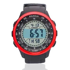 Avanadores de pulso Sport Mens assista Fashion Outdoor Fitness Luminous Electronic Watches for Men 50m Relógio à prova d'água Relógio Relogio MasculinowristWatches