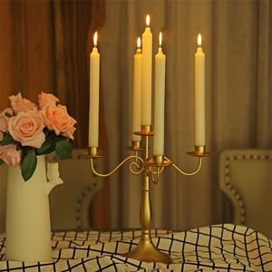 1 3 5 Arms Candle Holder Wedding Centerpiece Home Iron Stick Candelabra Wedding Decoration Candelabra No LJ201018