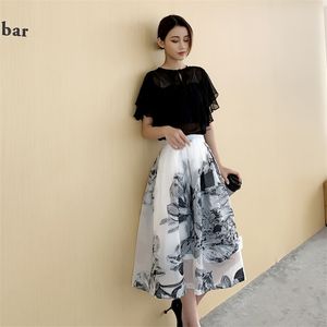 Tunics Casual Summer Light Dress Aesthetic Floral Loose Midi White Lace Korean Fashion Women's Dresses Vintage Party Midi 220514