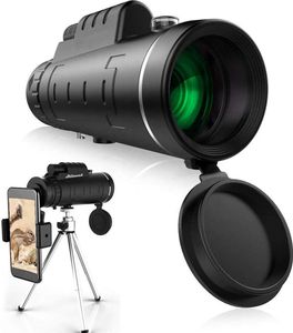 40x60 telescópio profissional monocular poderoso binóculo hd pocket telescópio com tripé para férias de viagem como presente