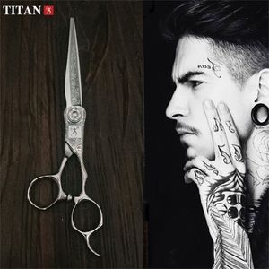 titan Japan Original 6.0 Forbici da parrucchiere professionali da barbiere Set da taglio 220317