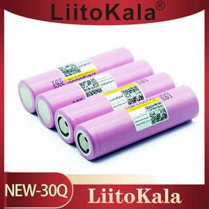 LiitoKala 100% high quality 30Q 18650 Rechargeable Power Battery With 3000mah 30a Max High Drain Li-ion 18650 Batteries