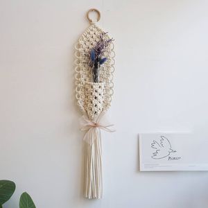 67cm Hand-woven Color Macrame Wall Hanging Tapestry Ornament Bohemian Craft Decoration Gorgeous For Home Bedroom