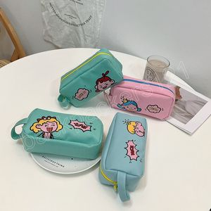 Large-capacity Ins Japanese Stationery Pencil Cases Boy and Girl Cosmetic Children's Travel Pouch