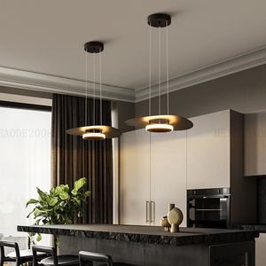 Lâmpadas de jantar modernas da sala de jantar Luzes de quarto iluminação de teto de iluminação interna pendurado luminária de luminária decorativa iluminação em casa