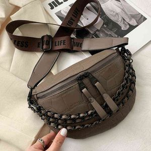 Womens banana skin bag stone pattern luxury brand fashion belt chain shoulder chest new series