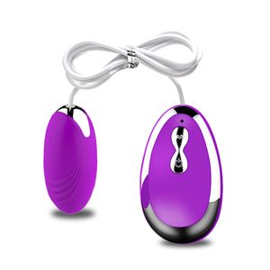 Vibratore vibrante in silicone con uovo in metallo Telecomando senza fili Salto Vaginale Stringere Esercizio Donne Giocattoli sexy per adulti