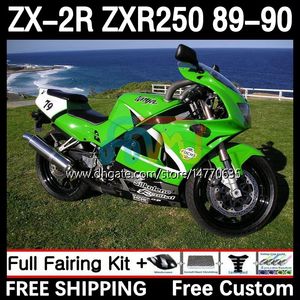 Набор для корпуса для Kawasaki Ninja ZX 2R 2 R R250 ZXR 250 ZX2R ZXR250 1989 1990 КОЛИЦИЯ 8DH.45 ZX-2R ZXR-250 89-98 ZX-R250 ZX2 R 89 90 FARING FARIG