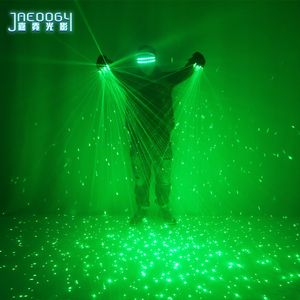 2022 Laserpointer Nieuwe hoge kwaliteit Green Lasers Gloves Concert Bar Show gloeiende kostuums Prop Party DJ Singer Dancing Lighted Gloves