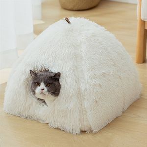 Caldo peluche letto per gatti casa molto morbida cuscino per cani di piccola taglia lettino per animali domestici lettino lettino per gattini cestino per s 220323