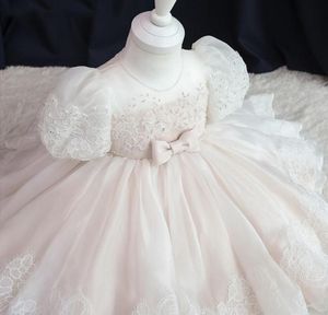 Girl's Dresses Lace Tutu Girl Baby Baptism Clothes Dress For Wedding Christening Gown Infant 1 Year Birthday Party Wear Vestidos