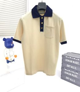 メンズ プラス Tシャツ ポロ ラウンド T シャツ プラス サイズ ネック 刺繍とプリント ポーラー スタイル サマーウェア ストリート ピュア コットン 7d73r