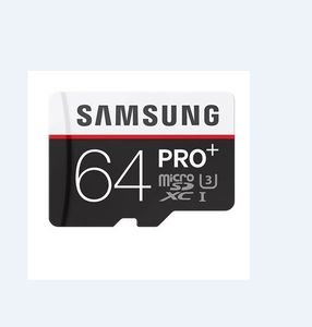 DHL Nakliye 16G/32GB/64GB/128GB/256GB Yüksek Kalite Gerçek Kapasite Samsung Pro+ Micro SD Kart C10/4K HD Kamera TF Kartları/Akıllı Telefon Bellek Kartı 90MB/S