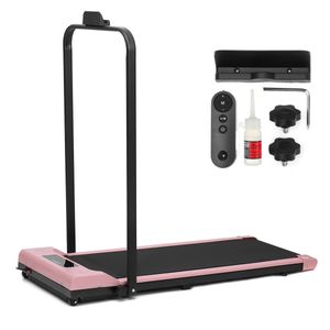 10km/h Electric Treadmills 2-IN-1 Folding Running Machine Workout Walking Pad US Plug Home Office Fitness Equipment