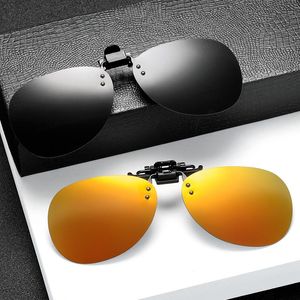 Solglasögon unisex polariserat klipp på klaff upp UV400 skyddsglasögon män kvinnor som kör goggle natt vision fiske gogglesunglasses
