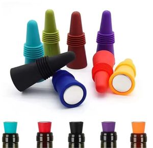 Silicone Tools Wine Bottle Stopper Set Leak Proof Beer Champagne Cap Closer Whisky Accessories Cork Plugs Lids Kitchen Bars Tools GG0727